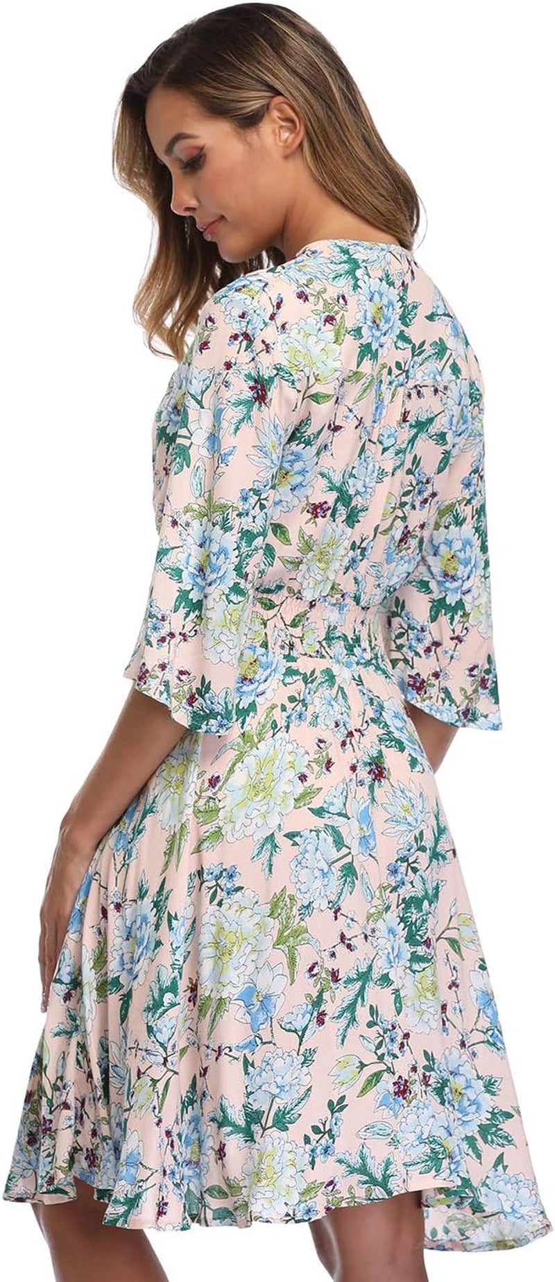 Women’s Floral Boho Button-Up Dress. This flowy split beach dress features a beautiful floral print, perfect for sunny days and beach outings. “Get ready for summer with the 