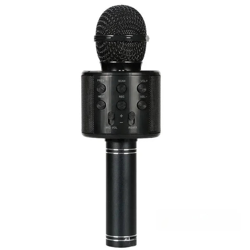 Wireless Bluetooth Karaoke Microphone Speaker  Rechargeable 5 in 1 Handheld Microphone for Home Party Singing 