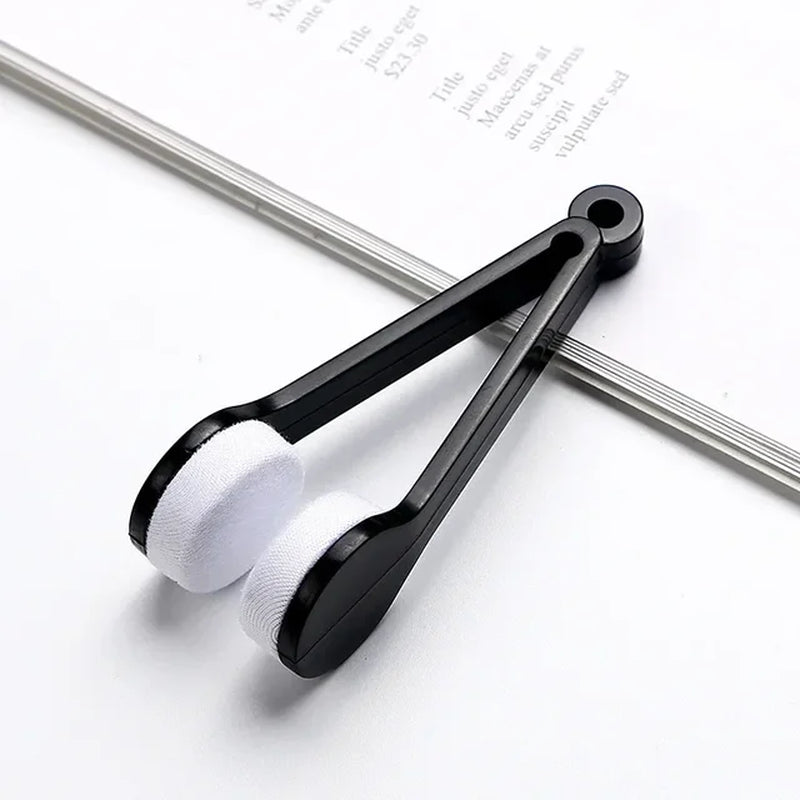 New Creative Two-Side Glasses Brush Soft Microfiber Spectacles Cleaner Glasses Cleaner Rub Eyeglass Cleaning Brush Wiping Tool