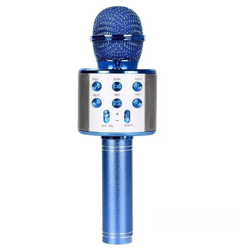 Wireless Bluetooth Karaoke Microphone Speaker  Rechargeable 5 in 1 Handheld Microphone for Home Party Singing 