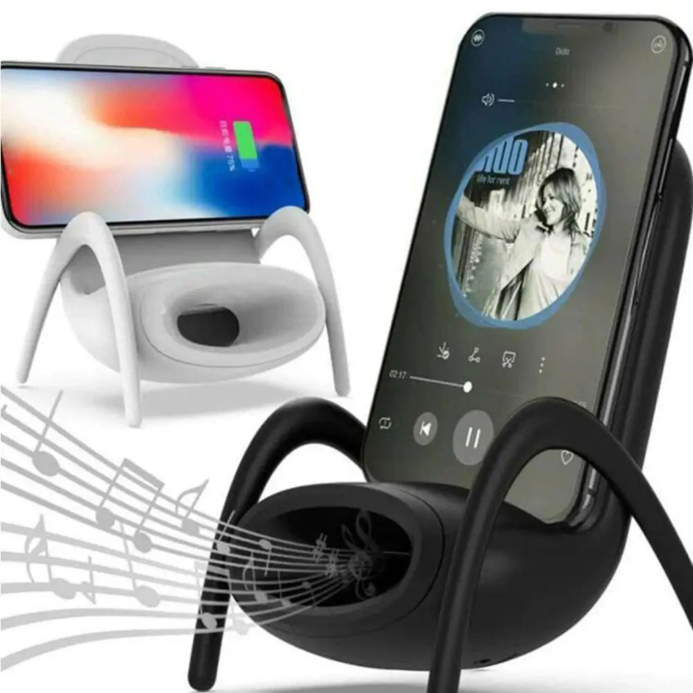 Mini Chair Wireless Charger Stand Universal 15W Wireless Charging Stand Portable Mobile Phone Holder Charge Dock Station