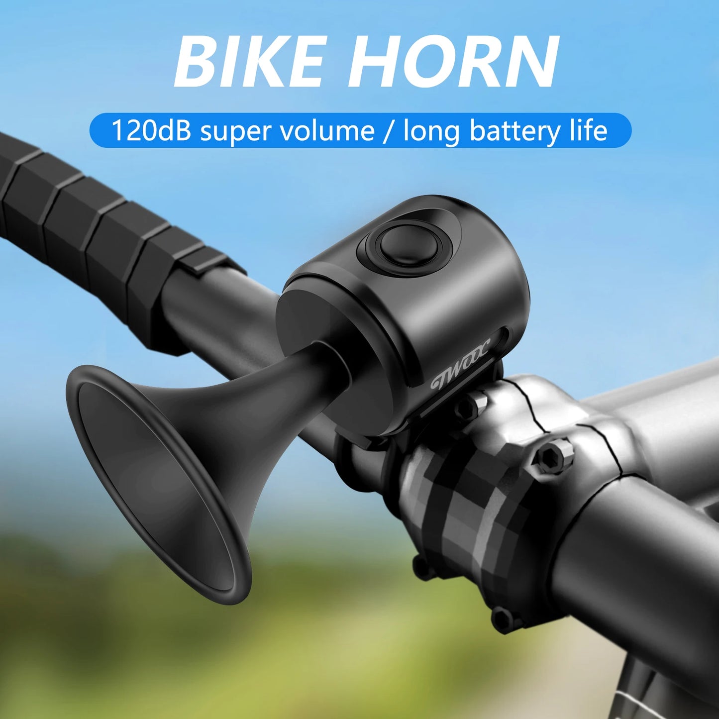 120 Db Electric Bike Bell Sounds Alarm Bell Waterproof Safety Electric Bicycle Horn for Handlebars