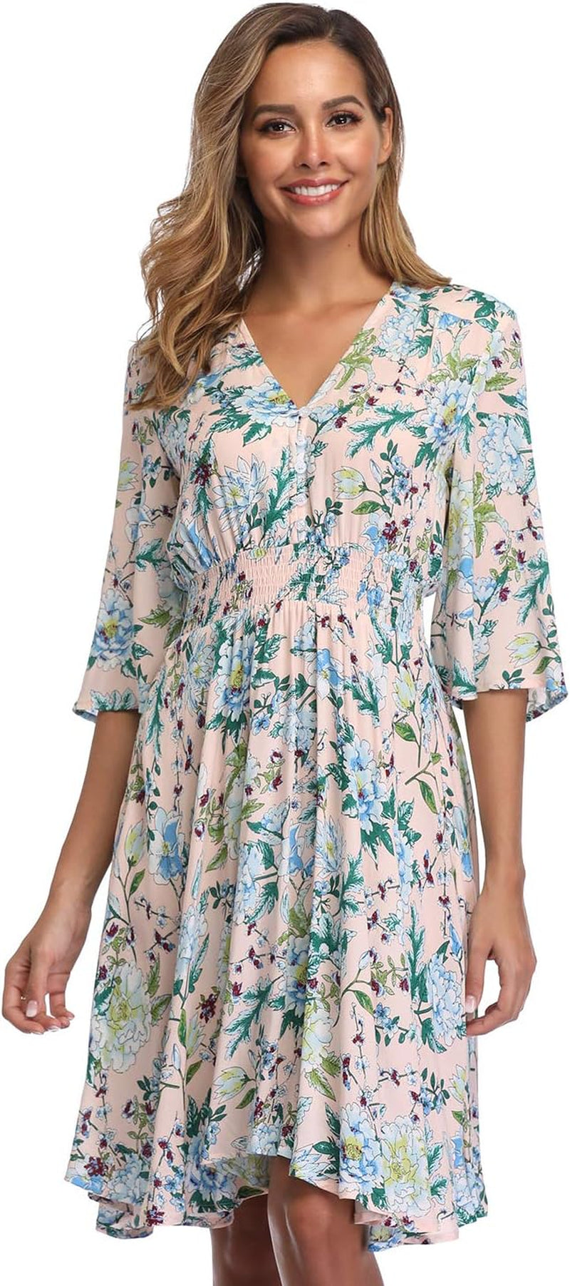 Women’s Floral Boho Button-Up Dress. This flowy split beach dress features a beautiful floral print, perfect for sunny days and beach outings. “Get ready for summer with the 